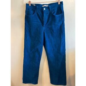 Levi's RIBCAGE STRAIGHT ANKLE CORDUROY WOMEN'S PANTS- 30